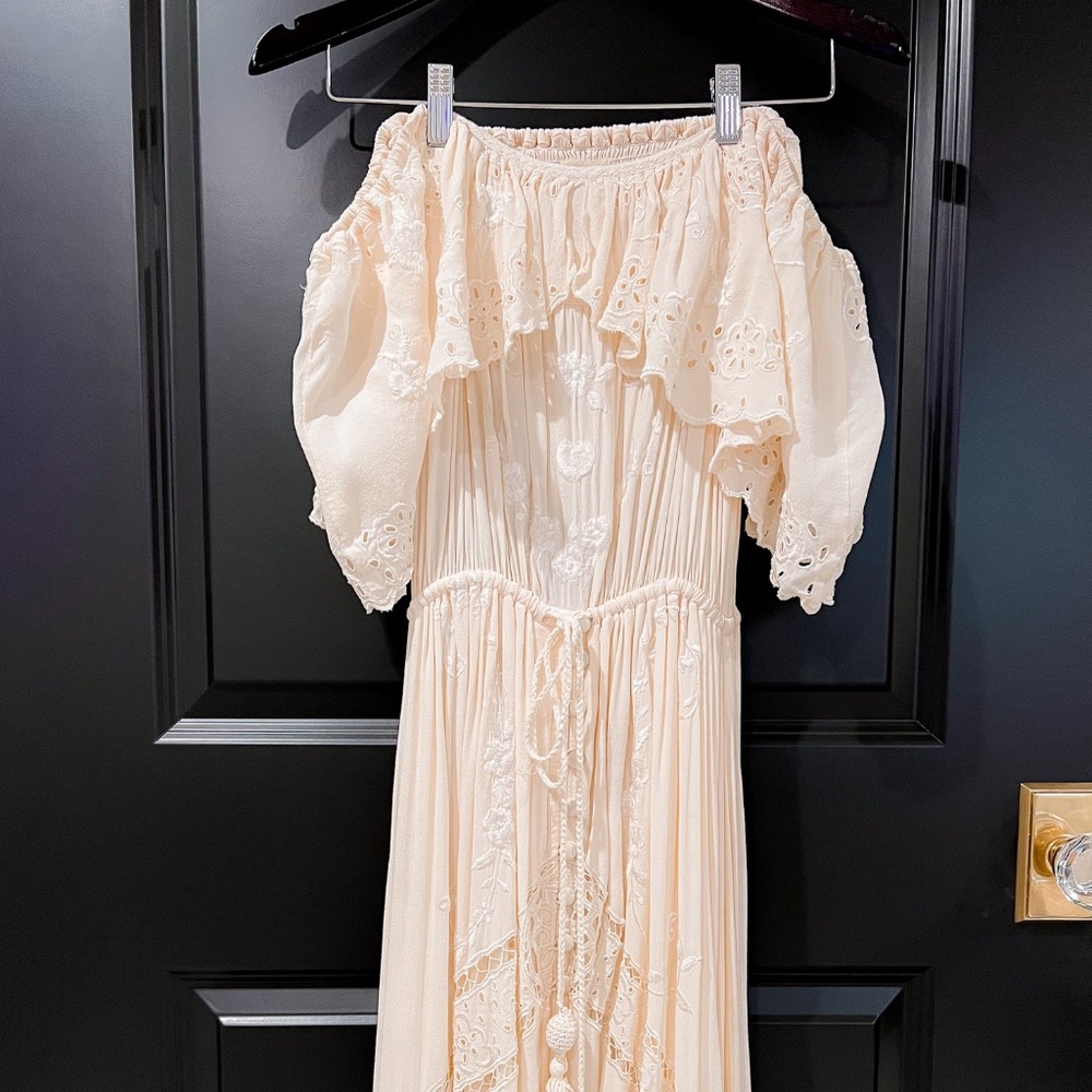 Free People Tambourine Off-The-Shoulder Maxi Dress